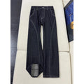Men's Jeans Man Pants Vintage Style Flared Slim Fit  Denim American High Street Design Trendy
