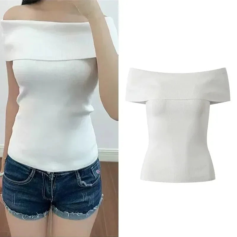 One Shoulder Women's T-Shirt Top