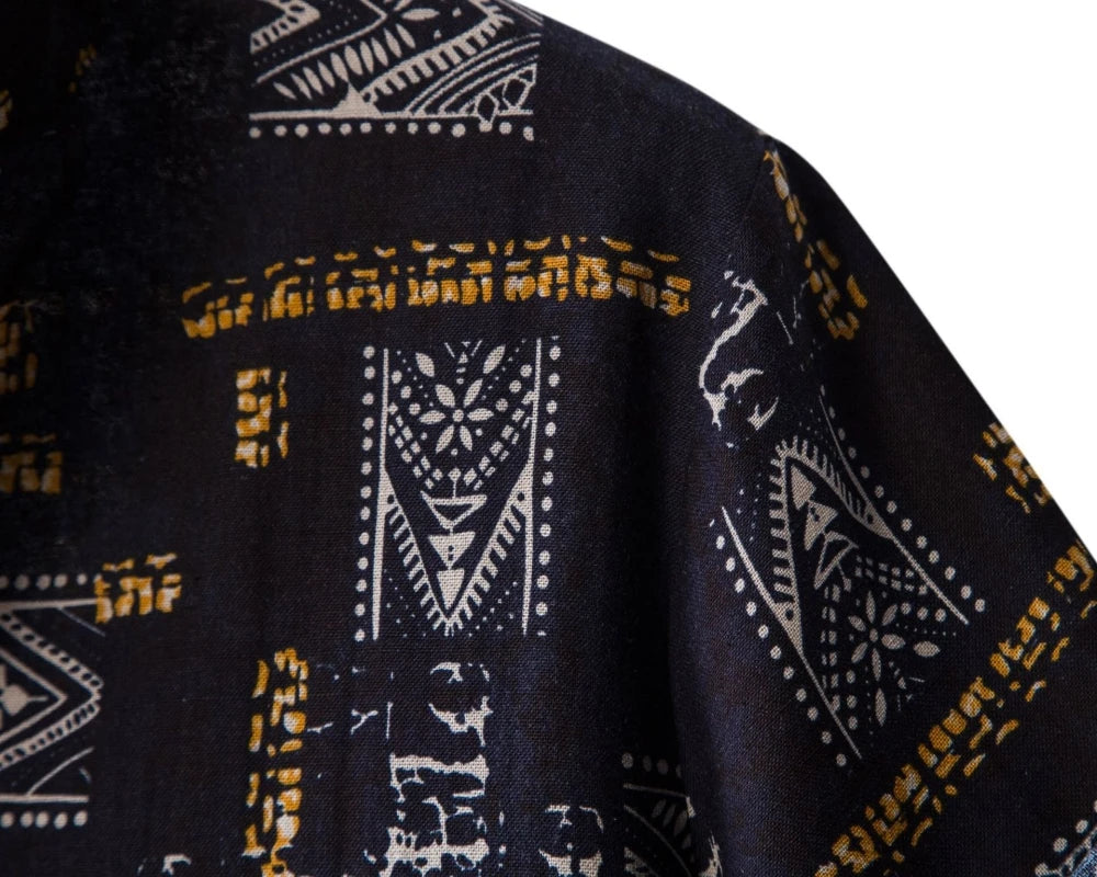 Casual Shirts For Men Shirt T-shirts Man 2024 New Men's Clothing Fashion Blouses Social Luxury Hawaiian Cotton High Quality
