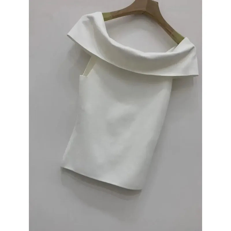 One Shoulder Women's T-Shirt Top