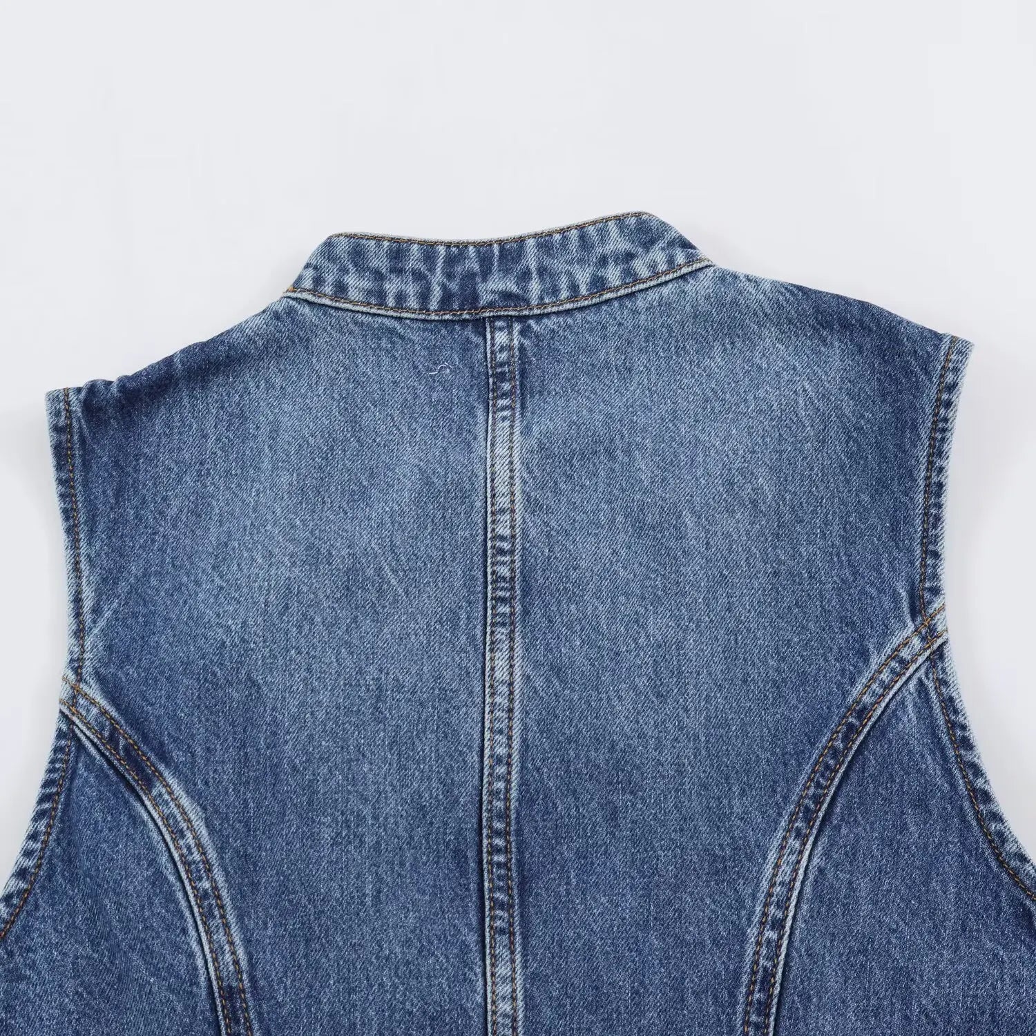 Women's Tops 2026 Summer New Fashion Retro Denim Blouse Women's Chic Summer Travel Joker Youth Blouse Vest