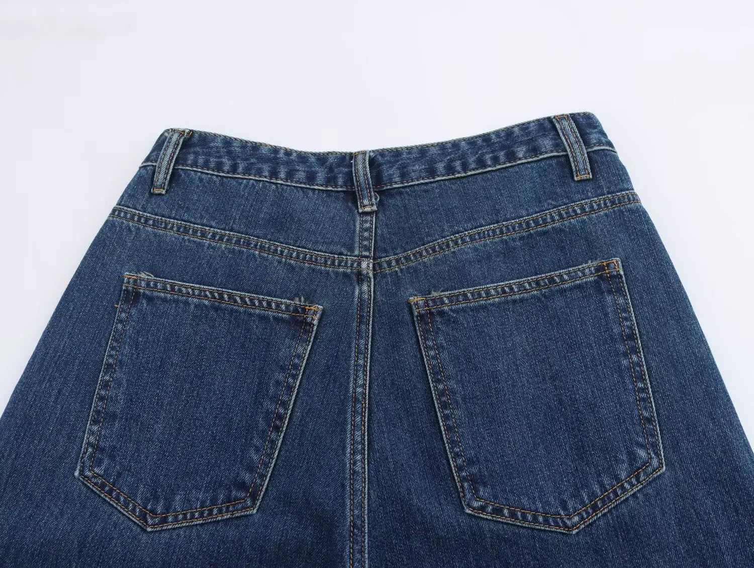 Woman Jeans Pants 2025 Spring High Waist Wide Leg Straight Fit Blue Casual Vintage Versatile Daily Streetwear Denim Jeans