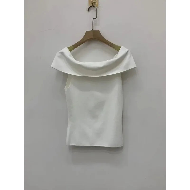 One Shoulder Women's T-Shirt Top