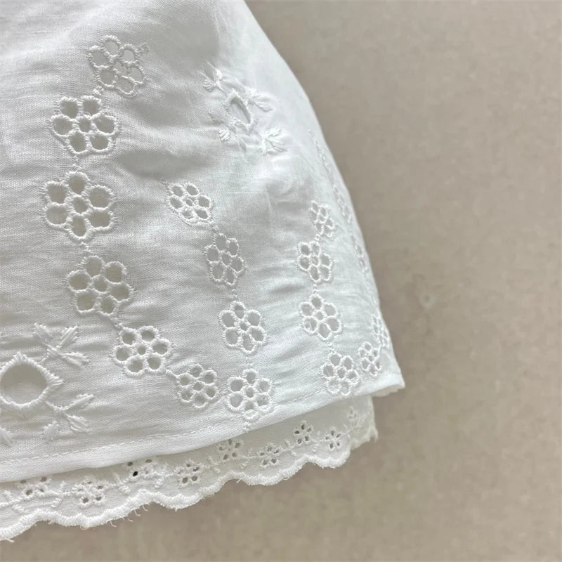 Women's vest New flower embroidered sleeveless top for summer 2026 Sexy backless women's corset Cotton linen blend tanks top y2k