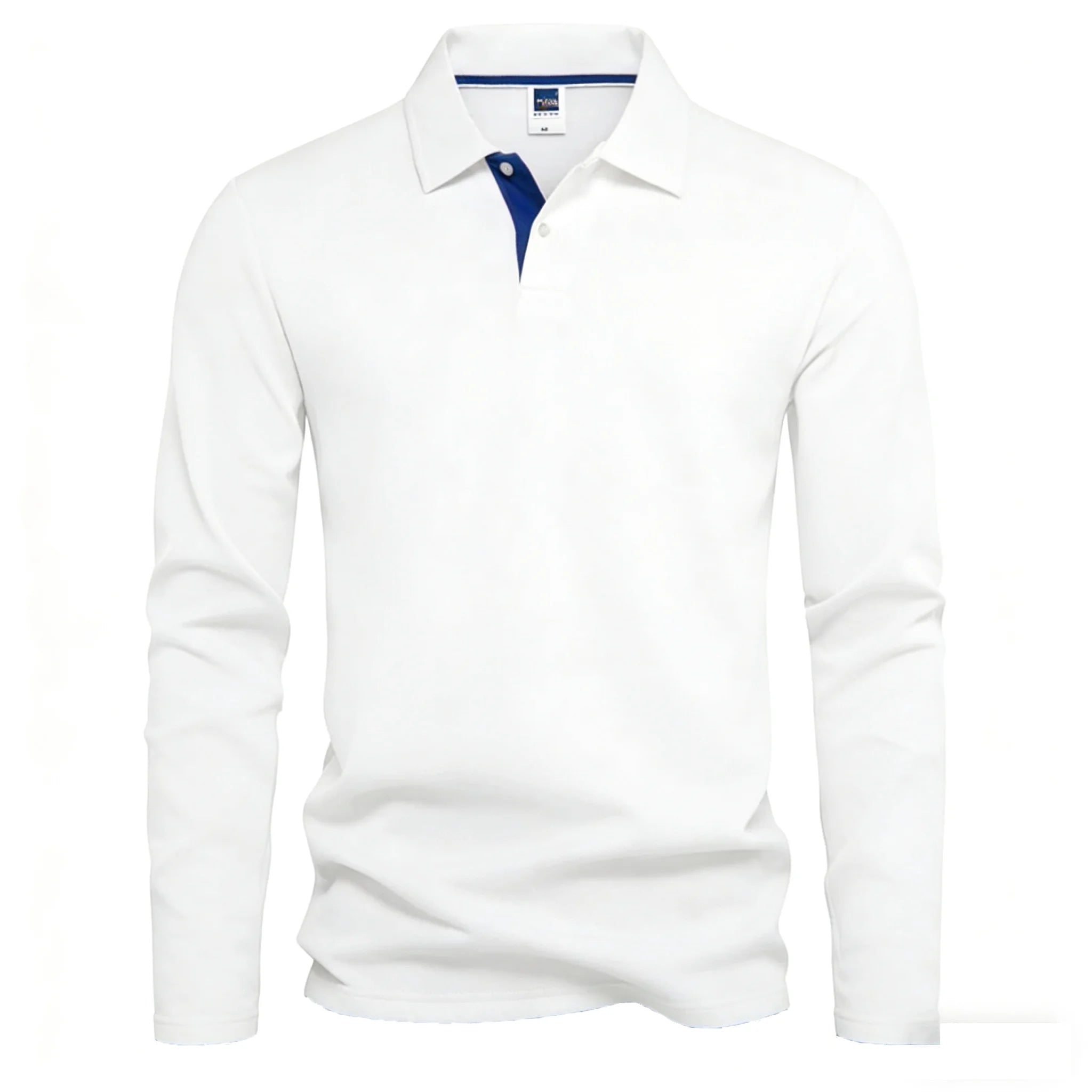 95% Cotton Long Sleeve T Shirts Men Casual Brand Homme Clothing Hombre Tee Tops Fashion Tshirt Black White Polo T-Shirts For Men