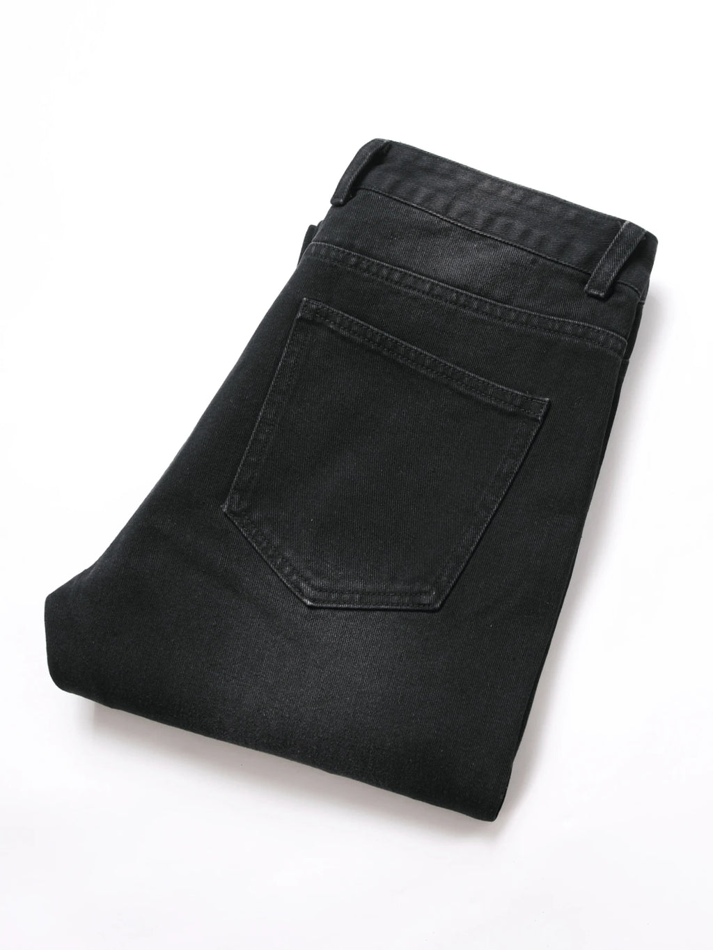 Men's Jeans Black Denim Pants Straight Leg Comfort Mid Waist White Embroidery Casual Streetwear Spring Slim Fit Trousers