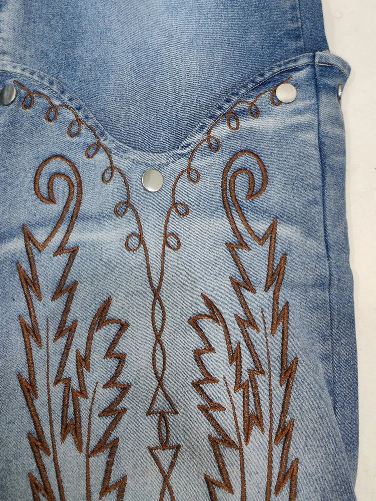 2025 Summer Fashion Woman Vintage Embroidery Denim Trousers Casual High Waist Straight Leg Jeans Women Street Clothes Jean Pants