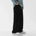 Men's Casual Loose Straight Leg Jeans Thin Wear Resistant Spring Autumn Vintage Workwear Durable Cotton Denim Trousers