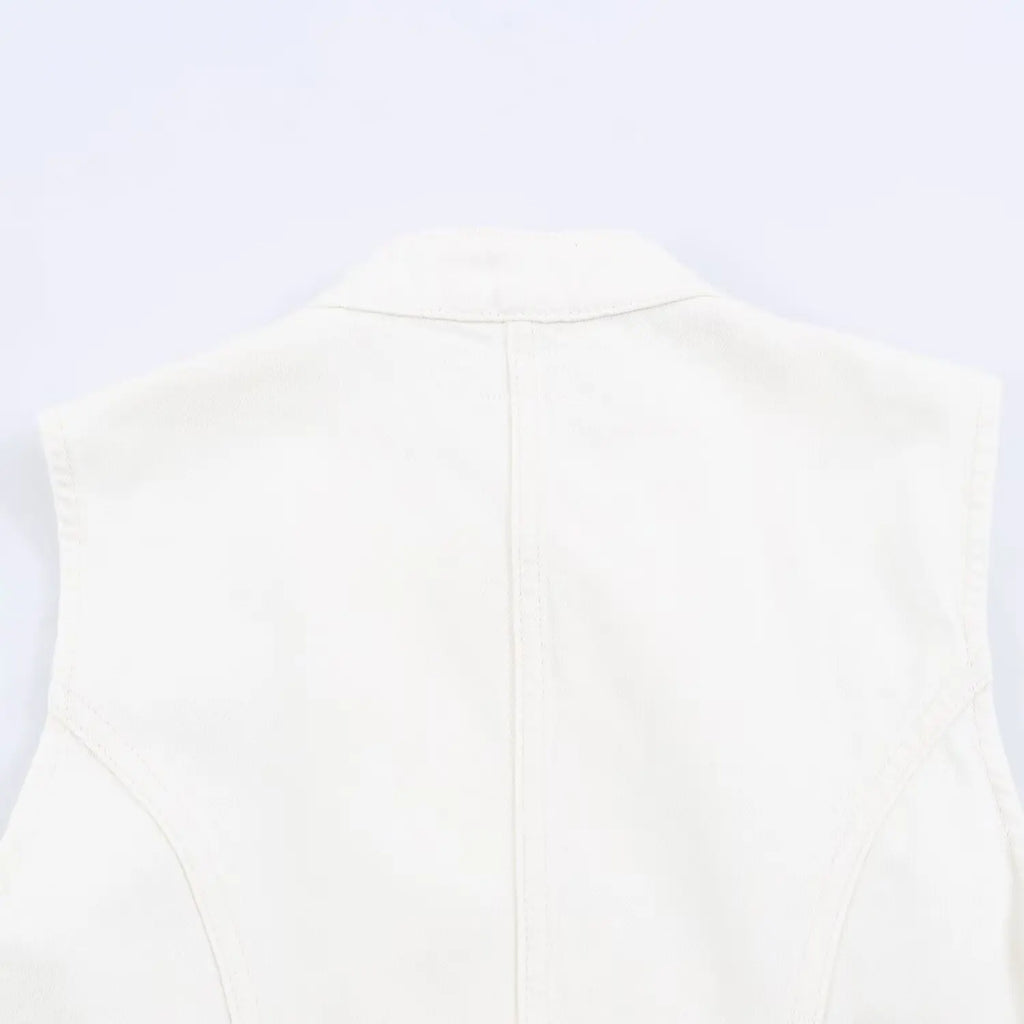 Women's Tops 2026 Summer New Fashion Retro Denim Blouse Women's Chic Summer Travel Joker Youth Blouse Vest